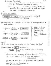 Units Of Pressure Chemistry Notes Chemistry Notes Ideal Gas Law Chemistry Worksheets