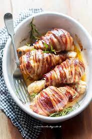 Fusi Di Pollo Con Pancetta Cosce Di Pollo Avvolte Nel Bacon Ricetta Veloce Ricetta Ricette Ricette Con Pancetta Ricette Con Cosce Di Pollo