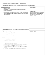 Http Www Ecasd Us Getattachment Memorial High School Staff Jessica Maas Ap European History Chapter 12 Chapter 12 Notes Pdf