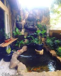 Desain Kolam Ikan Dengan Batu Alam Kolam Ikan Rumah Indah Kolam