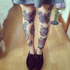 Knee Tattoos Uglytattooblog Com Knee Tattoo Sleeve Tattoos For Women Leg Sleeve Tattoo