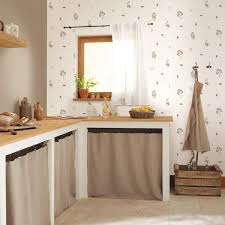 Combien coûte une peinture murale ? Papier Peint Uni Toile Cafe Au Lait Au Bistrot D Alice De Caselio