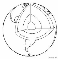 Earth Layers Coloring In 2020 Earth Coloring Pages Earth Layers Space Coloring Pages