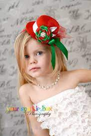 Red Christmas Mini Top Hat Headband Christmas Headband Christmas Hair Accessories Mini Top Hat