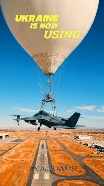 Ukraine has reportedly tested a new battlefield innovation that looks  almost like science fiction, launching kamikaze drones using high-altitude  aerostat balloons. Instead of using the drone's own battery to travel long  distances,