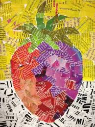 Artrageousafternoon Blogspot Com Collaged Fruit Art Projects Magazine Collage School Art Projects