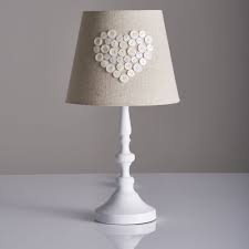 Vtg 93 rowe pottery works blue heart large table jug lamp salt glazed stoneware. Wilko White Pearl Heart Lamp Wilko