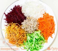 салат из свеклы с жареным луком и соевым соусом Salat Gajrat Francuzskij Salad Recipes Food Cooking Recipes