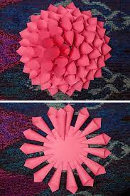 Diy Paper Dahlia Flower South Lumina Style Paper Dahlia Paper Flowers Diy Paper Flower Wall Decor