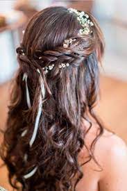 39 Totally Trendy Prom Hairstyles For 2021 To Look Gorgeous Penteado De Noiva Meio Preso Penteados Cabelo Longo