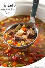 Make This Slow Cooker Vegetable Soup For Dinner Tonight Recipe Beef Soup Slow Cooker Slow Cooker Soup Pot Recipes