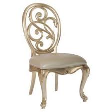 Wood Side Chair With An Upholstered Seat And Silver Leaf Finish Showcases A Scrolling Back Splat And Cabriole Legs Product S Chair Side Chairs Furniture