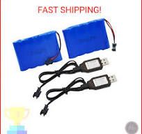 Blomiky 2 Pack 6.0V 700mAh Ni-CD AA Rechargeable Battery Pack SM2P Plug and  2 US