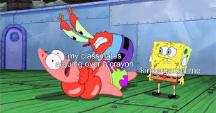Mr Krabs Strangling Patrick Meme Template