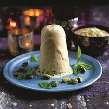 Malai Kulfi Almond And Pistachio Ice Cream Recipe Delicious Magazine Recipe Kulfi Recipe Ice Cream Recipes Pistachio Ice Cream