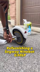 Electric scooter cleaning with baking soda solution