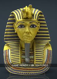 Mask Of Tutankhamun 3d Model Max C4d Obj 3ds Fbx Lwo Stl 3dexport Com By Sanchiesp