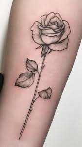 Check out our black rose tattoo selection for the very best in unique or custom, handmade pieces from our tattooing shops. Rose With Stem Tattoo Stencil Novocom Top