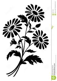 Flowers For Black And White Flower Bouquet Clipart Flower Silhouette Flower Stencil Flower Images