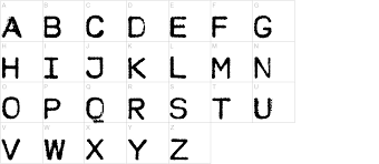 Typewriter, any of various machines for writing characters similar to those made by printers' types, especially a machine in which the characters are produced by steel types striking the paper through an inked ribbon with the types being actuated by corresponding keys on a keyboard and the paper Modern Typewriter Font Urbanfonts Com