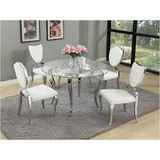 Glass dining table sets work with a variety of home decorating styles, and they are a great way to bring modern sophistication to your home. Letty Gl48 T Chintaly Imports Furniture Letty Dinette Table