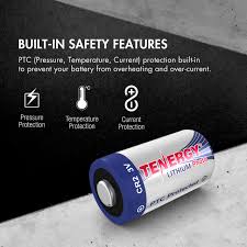 4 tenergy 3v 1400mah propel lithium primary cr123a batteries with ptc protection. Tenergy Lithium Propel 3v Cr2 Batteries 50pk Tenergy