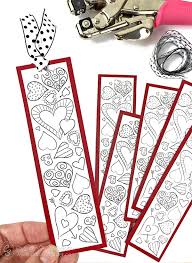 Kid printables brings free online fun to kids including coloring pages, games, puzzles, bookmarks and more. Valentine Heart Bookmarks To Print And Color Carla Schauer Designs