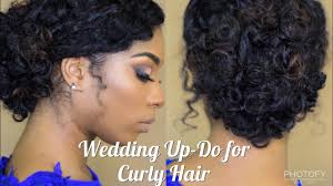 Anyone with any amount of texture in their hair is welcome here. Grwm Bridal Makeup Hair Natural Curly Hair Updo Youtube