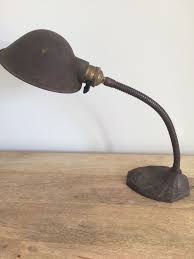 Vintage Antique Faries Table Desk Lamp Light Art Deco Industrial Gooseneck Industrial Lamp Light Art Lamp