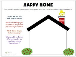 What Does A Happy Home Look Like To You This Resource Helps Kids Explore And Process Fam Play Therapy Activities Family Therapy Activities Therapy Counseling