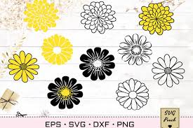 I took the burgundy for the daisy and the yellow one and cover with orange and a little of green for the center of chamomile. Daisy Flowers Svg 538469 Cut Files Design Bundles