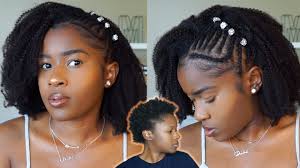 Fulani braids are another latest trend, inspired by the hairstyle of fulani women. Side Braids With Afro Hairstyle On Short 4c Natural Hair Clip In Install Curlscurls Com Mona B Youtube
