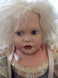 Artist Made Porcelain & Cloth Doll by Barbara Jane Larsen named "Gwen" 1990 