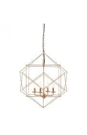 Gold Wire Geometric Pendant Light Modern Furniture Brickell Collection
