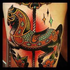 The More I See It The More I Want A Carousel Horse Traditional Tattoo Tattoos Circus Tattoo