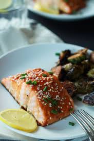 Skinny Hoisin Honey Glazed Salmon Recette Cuisine Gastronomie Recette