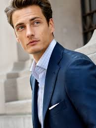 Carmine 120s Grey and Blue Small Check Shirt