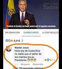 El presidente de colombia, iván duque, confirmó este sábado, tras una nueva jornada de protestas en las principales ciudades del país, que sacará al ejército a los centros urbanos donde la situación de orden público se vea afectada. Cuando Tu Presidente Es Un Meme V Parce No Se De Garra Facebook