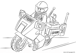 Download or print the image below. Free Download Lego Moto Police Car Coloring Pages Printable Lego Coloring Pages Lego Coloring Cars Coloring Pages