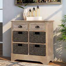 When the dining table seems a bit too small, they're instantly by your side. Dining Room Storage Chest With 2 Drawers And 4 Baskets Wood Storage Cabinet Entryway Cabinet Side Table For Living Room White Buffets Sideboards Kitchen Dining Room Furniture Fcteutonia05 De