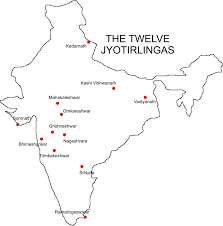 Twelve Jyotirlingas Map Jpg India Map Road Trip Adventure India Travel Places