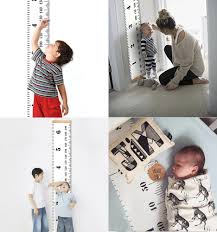 Us 4 24 15 Off Scandinavian Style Baby Child Kids Height Ruler Growth Size Chart Height Measure Ruler Wall Sticker For Room Home Decoration Ins In