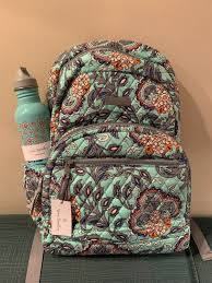 Vera bradley tech backpack flower shower. Brand New Quilted Vera Bradley Essential Backpack And Matching 25 Ounce Stainless Steel Water B Vera Bradley Backpack Vera Bradley Vera Bradley Backpack Campus