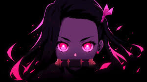 Nezuko Glowing Eyes Demon Slayer GIF Wallpaper 4K - Anime HD