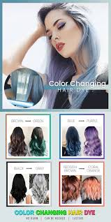 Color Changing Hair Dye In 2020 Dyed Hair Temporary Hair Color Hair
