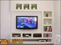 Decor En Platre Pour Tv Plasma Meuble Tv Tv Plasma Meuble Tv Placo
