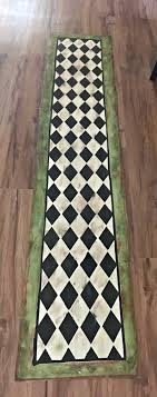 Floor Cloth Harlequin Pattern Vinyl Mat Hand Painted Kitchen Etsy Painted Vinyl Floors Patterned Vinyl Vinyl Floor Mat