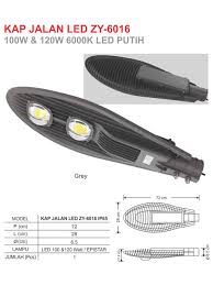 Detail produk lampu pju led brp371 90w philips. Lampu Jalan Led Zetalux