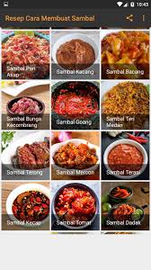 Sambal yang dibuat dari cabai rawit, bawang putih, kencur dan garam, ditumbuk dalam cobek, biasanya dimakan bersama lalap/sayuran mentah. Resep Cara Membuat Sambal Para Android Apk Baixar