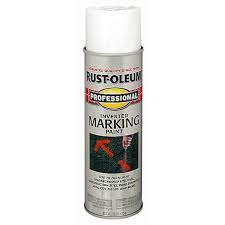 Rust Oleum Professional Inverted Marking Spray Paint Flat White 15 Oz 2592838 At Tractor Supply Co